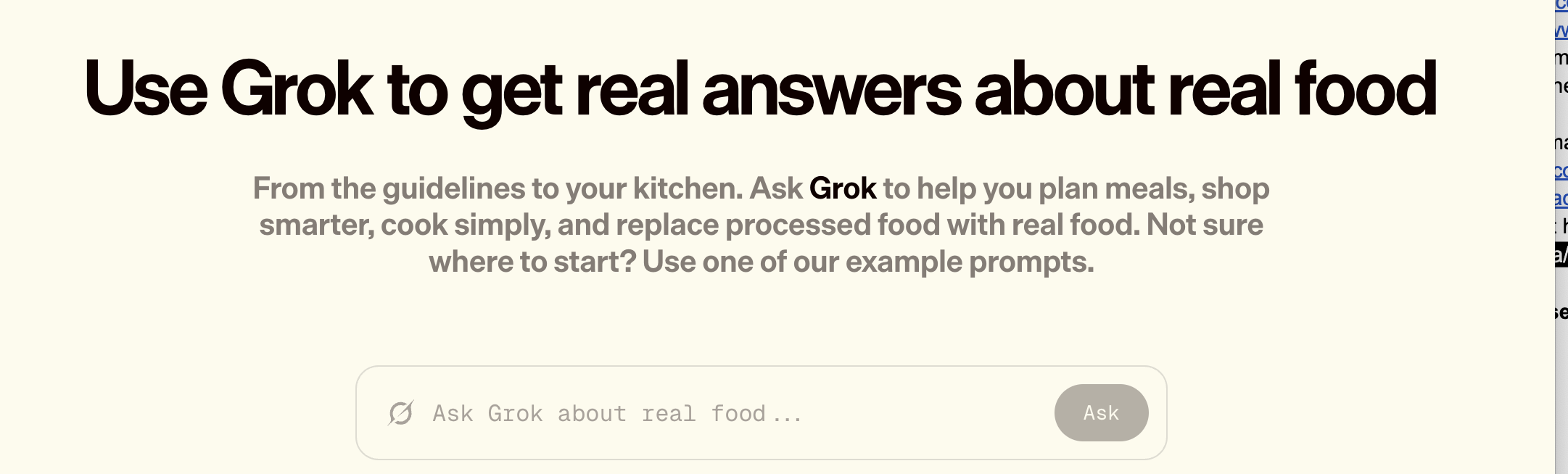 Trump’s nutrition website directs users to Elon Musk’s Grok ...